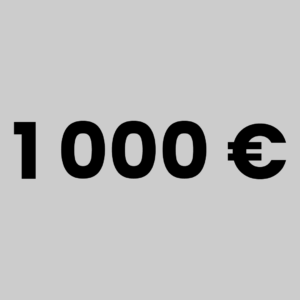 1 000 Euros